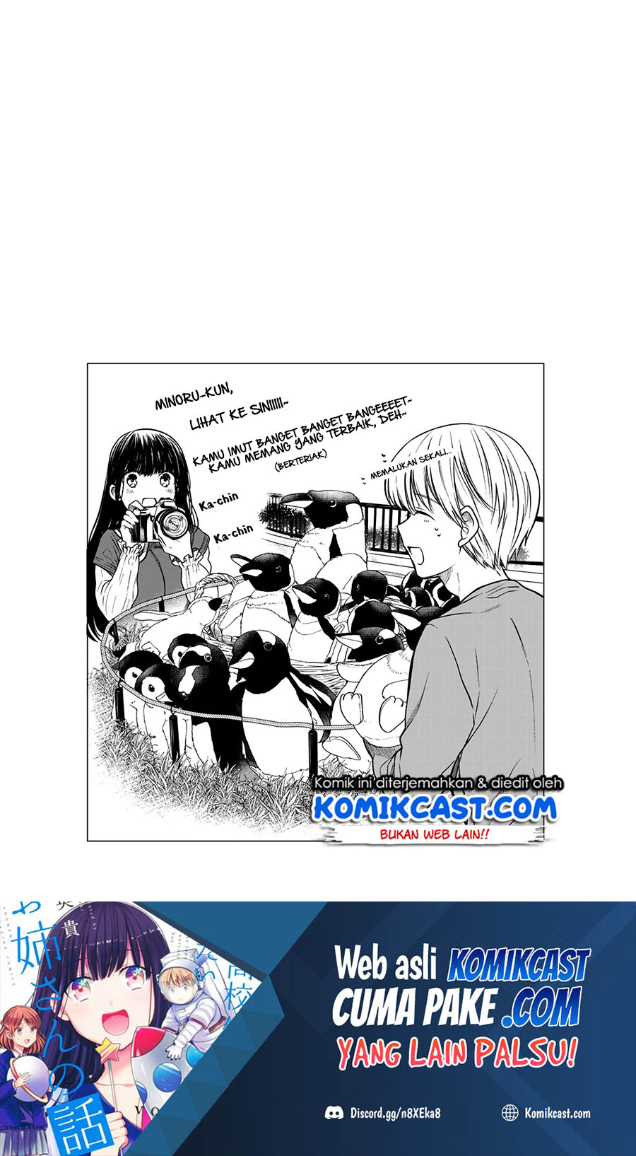 Danshi Koukousei wo Yashinaitai Onee-san no Hanashi Chapter 215 Bahasa Indonesia